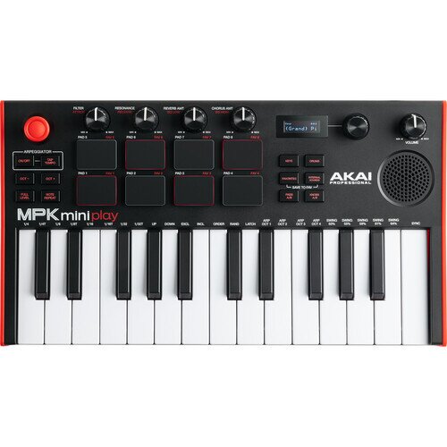Akai Professional MPK Mini Play Mk3 Mini Controller Keyboard with Speaker