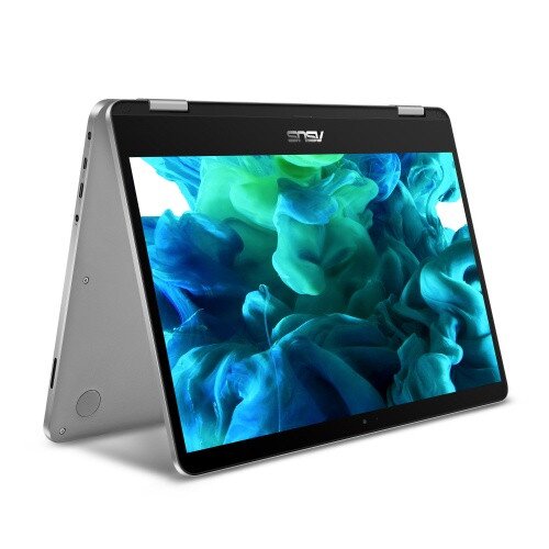 ASUS VivoBook Flip 14 14” Thin and Lightweight 2-in-1 HD Touchscreen Laptop, Intel Processor, 4GB DDR4, 64GB EMMC Flash Storage, Windows 10 Home, Stylus Pen