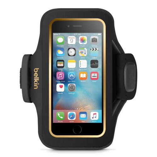 Belkin Slim-Fit Plus Armband for iPhone 6 and iPhone 6s - Blacktop