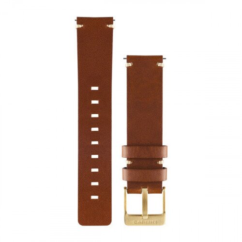 Garmin Quick Release Bands (vivomove) - Light Brown Leather Watch