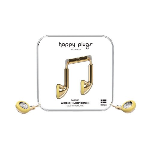 Happy Plugs Earbud Wired Headphones - Gold