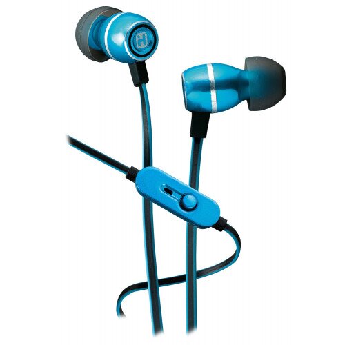 iHome iB18 Noise Isolating Metal Earphones with In-line Mic, Remote and Pouch