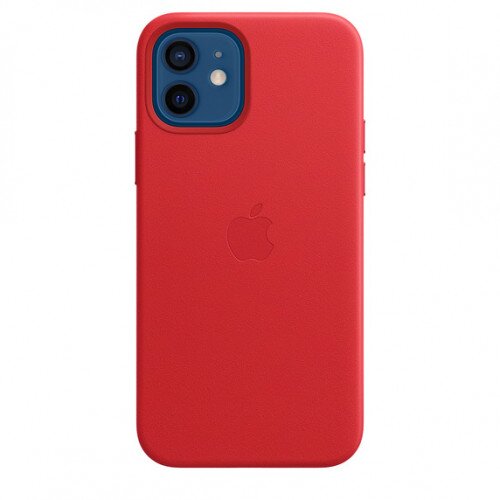 Apple iPhone 12 / 12 Pro Leather Case with MagSafe - Product Red