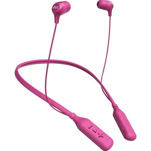 JVC HA-FX39BT Lightweight Neckband Wireless Headphones - Pink