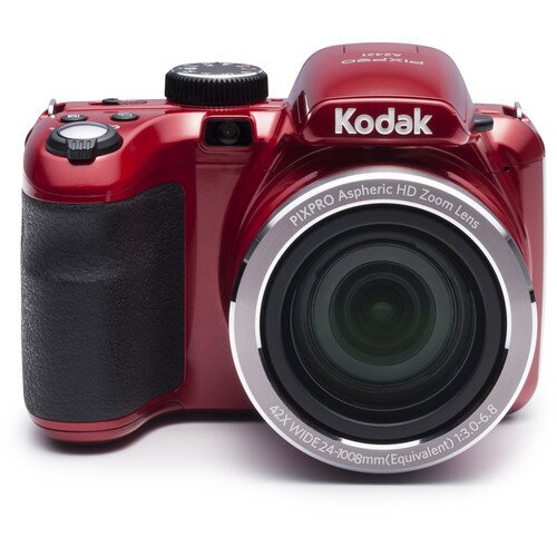 Kodak PIXPRO AZ421 48x Mega Zoom Bridge Camera - Red