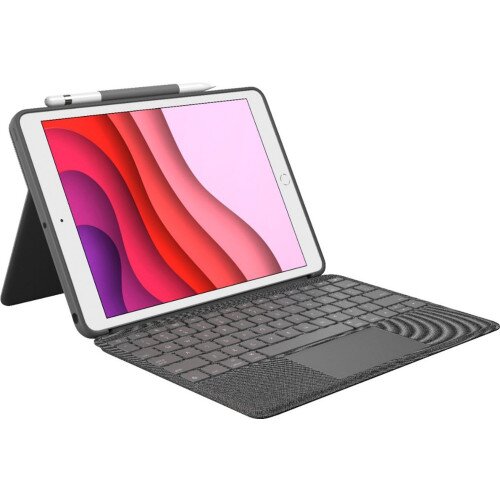 Logitech Combo Touch Backlit Keyboard Case for Apple iPad (7th/8th Gen) - Graphite