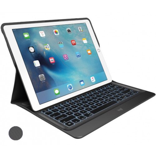 Logitech CREATE for iPad Pro 12.9 inch Backlit Keyboard Case with Smart Connector - Black / Black