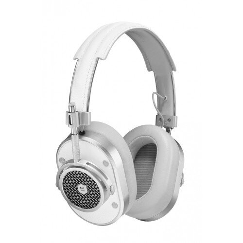 Master & Dynamic MH40 Over-Ear Headphones - Silver Metal / White Leather