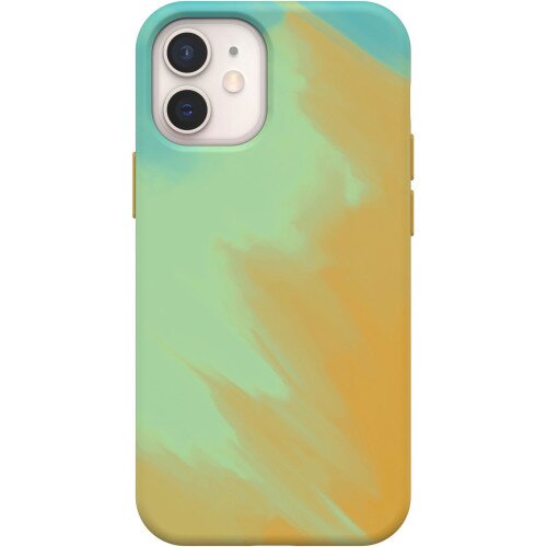 OtterBox iPhone 12 mini Case with MagSafe Figura Series - Dandelion Wine (Green / Yellow / Aqua)