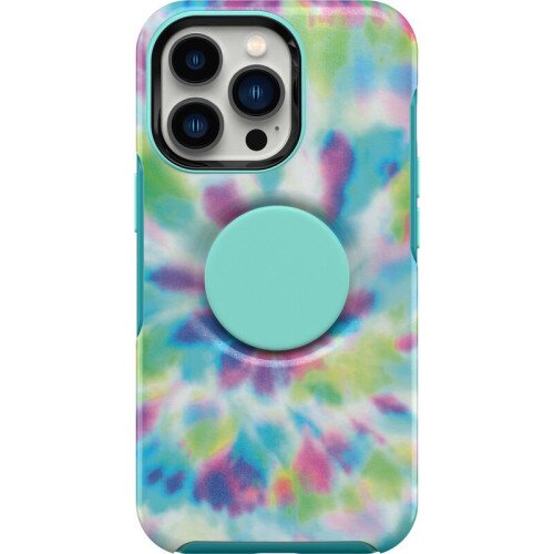 OtterBox iPhone 13 Pro Case Otter + Pop Symmetry Series - Day Trip Graphic (Green / Blue / Purple)
