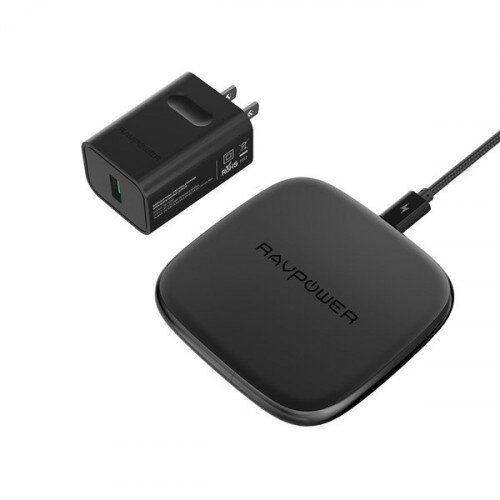 RAVPower Fast Wireless Charger with HyperAir Qi Wireless Charging Pad