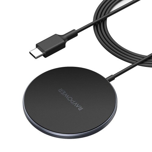 RAVpower Magnetic Wireless Charger with 5ft Cable And USB-C Connector