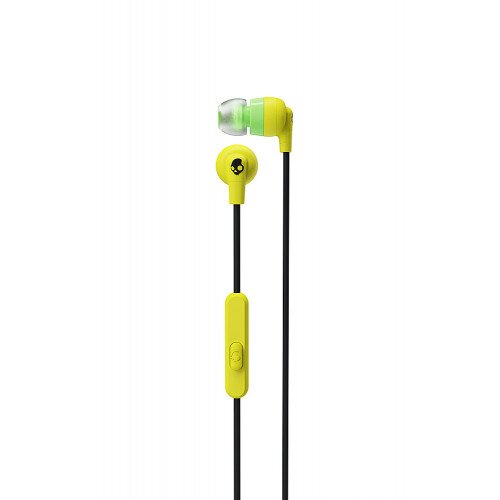 Skullcandy Ink'd+ Earbuds with Microphone - Electric Yellow