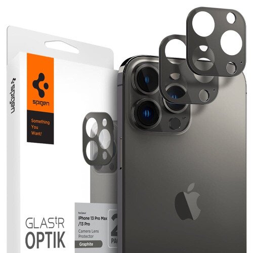 Spigen iPhone 13 Pro / 13 Pro Max Optik Lens Protector V2 - Graphite