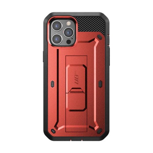 SUPCASE iPhone 12 Pro Max 6.7 inch Unicorn Beetle Pro Rugged Case - Metallic Red