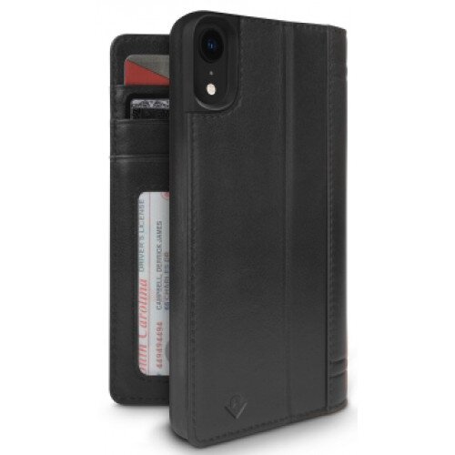 Twelve South Journal for iPhone XR Leather Wallet Case - Black