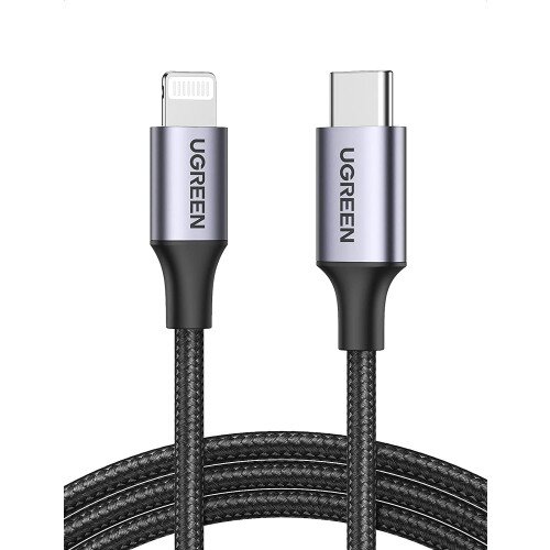 Ugreen USB-C to Lightning Nylon Braided Cable - 4.5ft