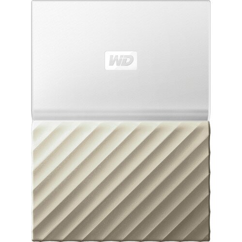WD My Passport Ultra External Hard Drive - White-Gold - 4TB