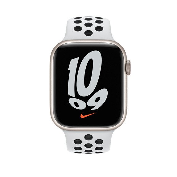 Buy Apple Watch Series Nike Sport Band - 45mm - Pure Platinum/Black ...