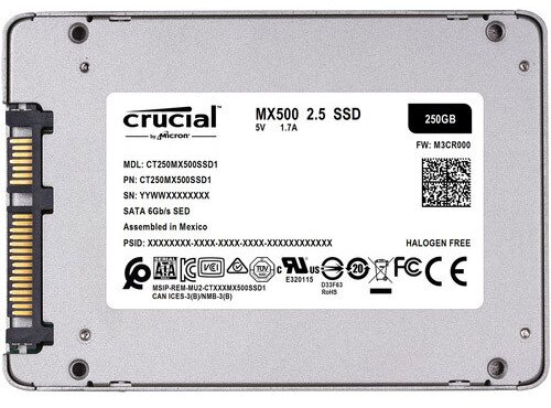 Buy Crucial MX500 3D NAND SATA 2.5 inch 7mm (with 9.5mm Adapter