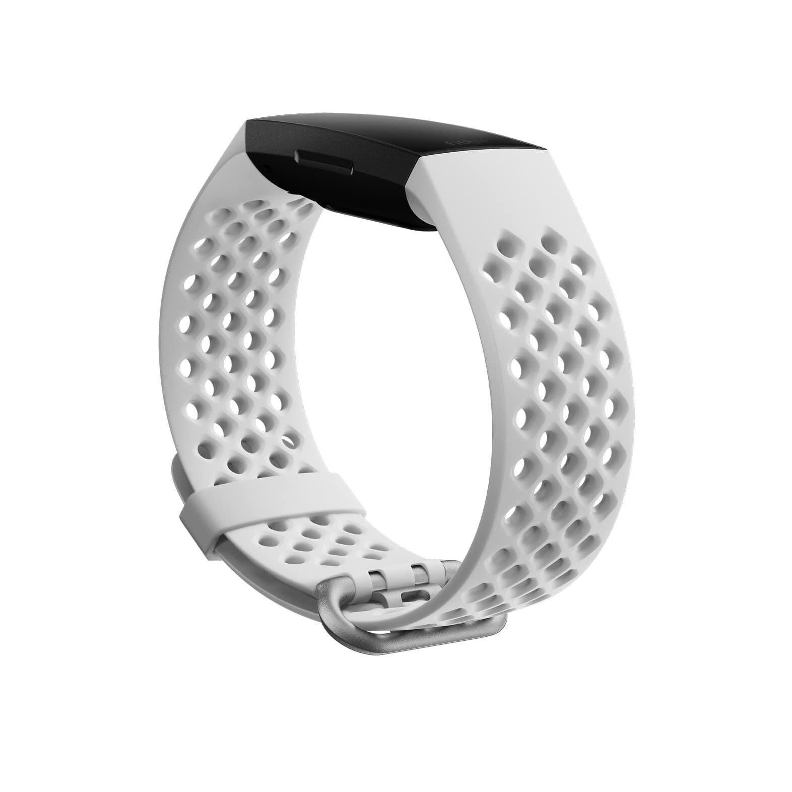 Buy Fitbit Charge 4 & Charge 3 Sport Band - Large - Frost White online ...