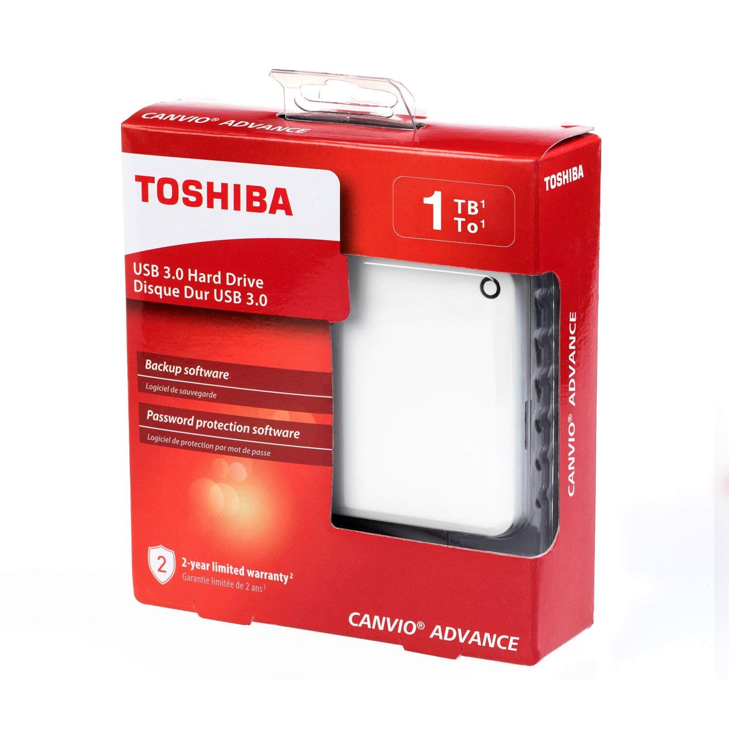 Toshiba Canvio Advance Portable External Hard Drive USB 3.0